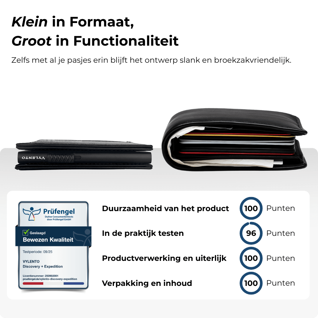 Discovery Pasjeshouder Mat Zwart - Zonder Muntvak