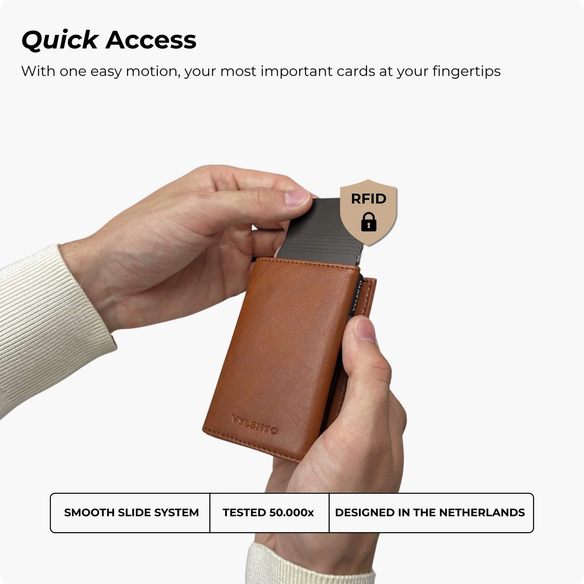 Expedition Card Holder Cognac Brown