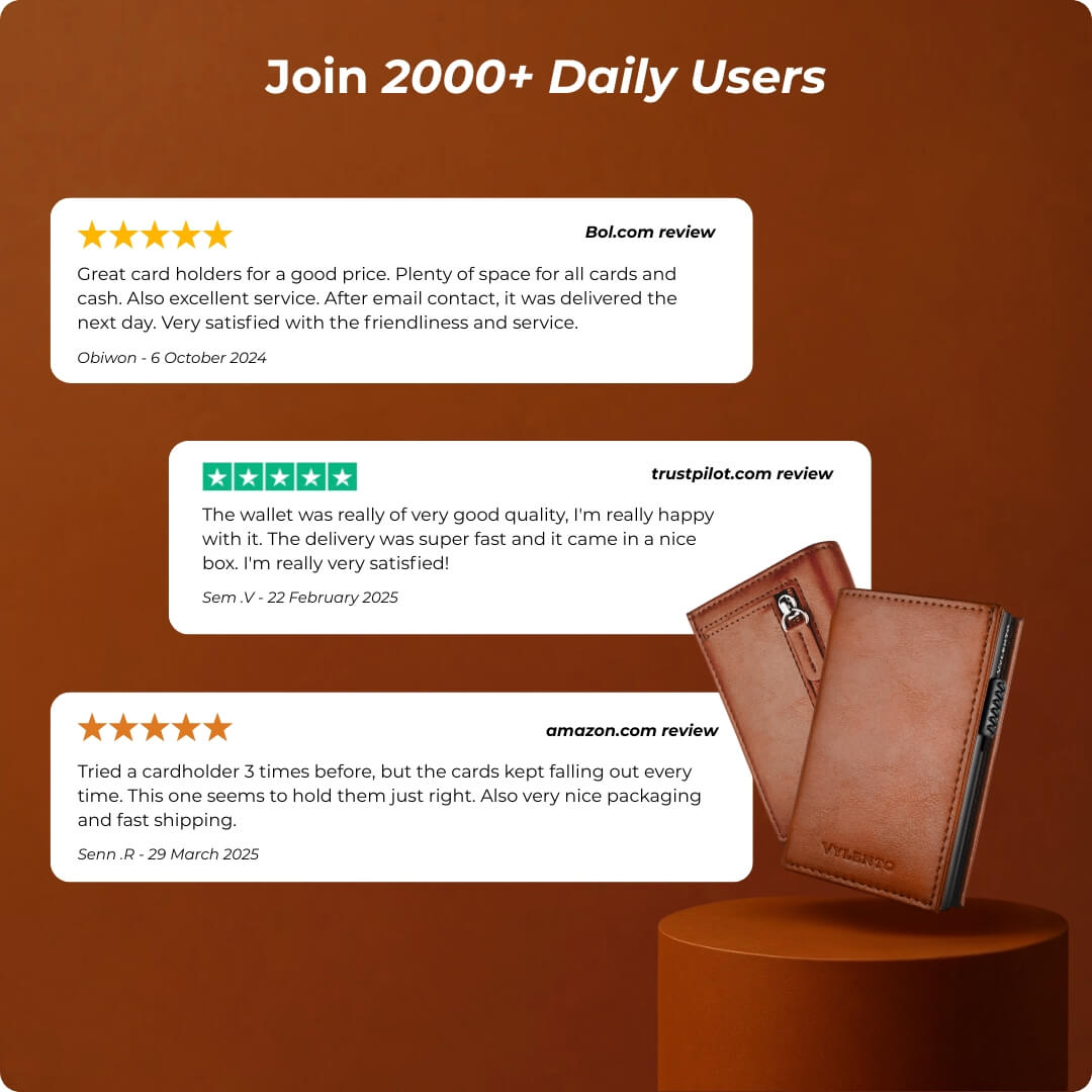 Discovery Card Holder Cognac Brown