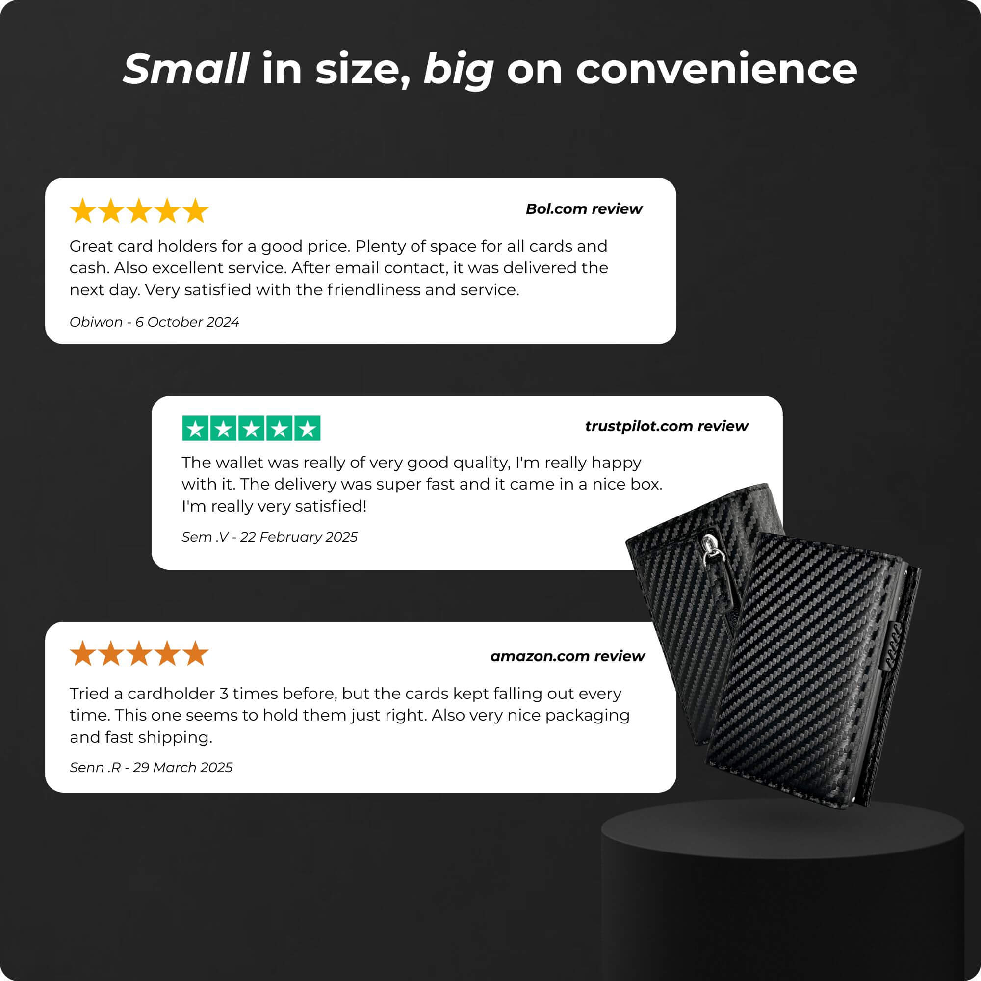 Expedition Card Holder Carbon Look