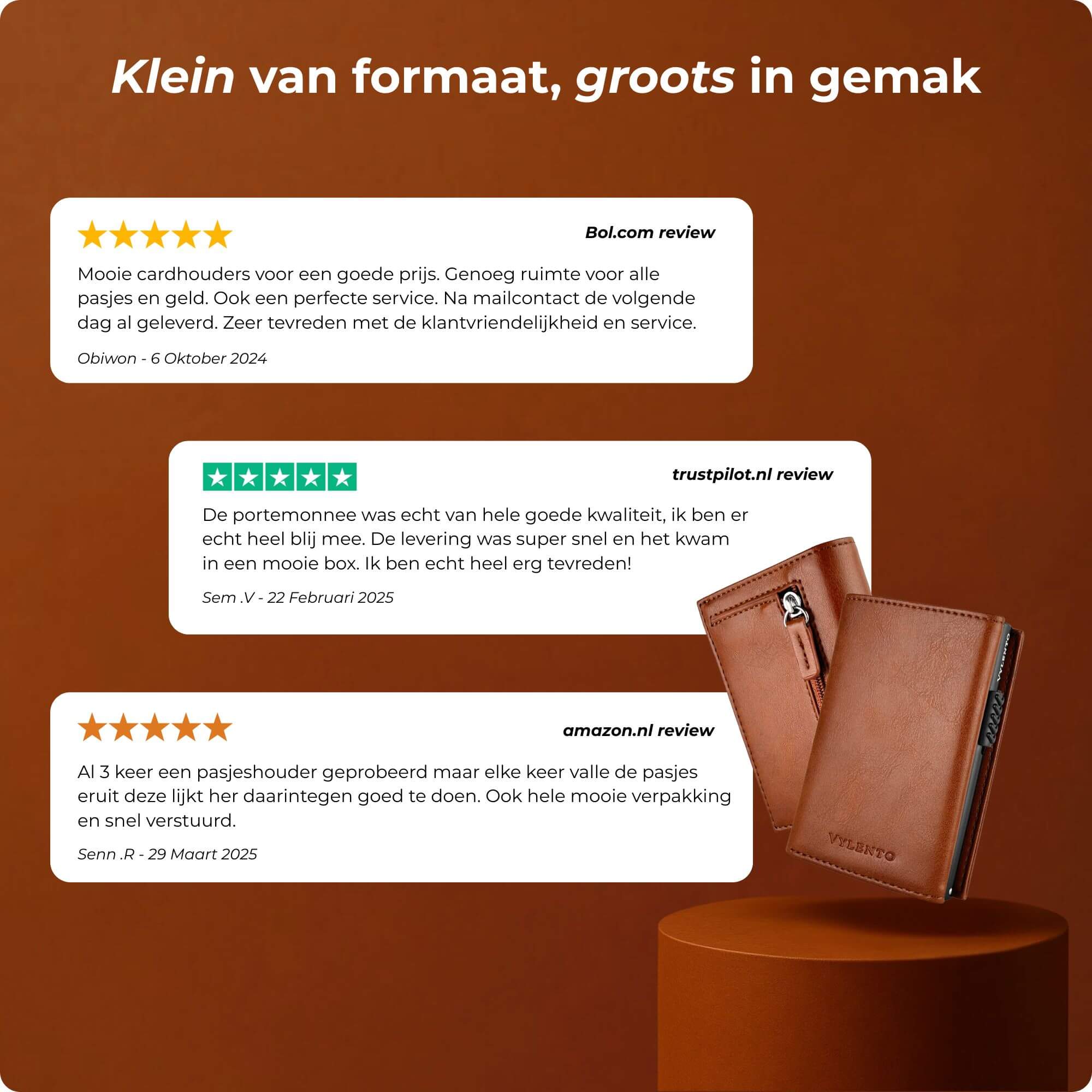 Expedition Pasjeshouder Cognac Bruin