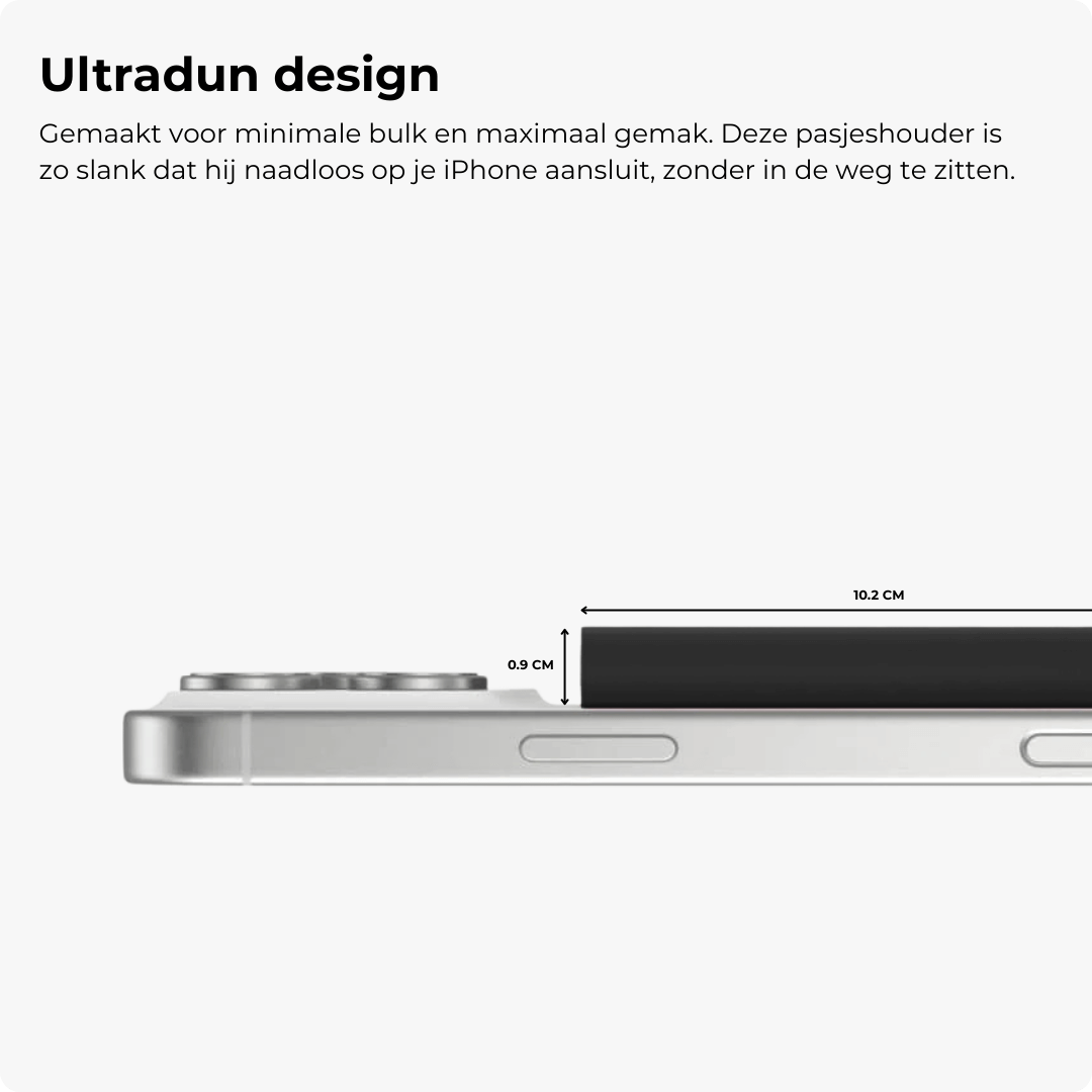 Explore Magsafe Pasjeshouder Metaal Zwart