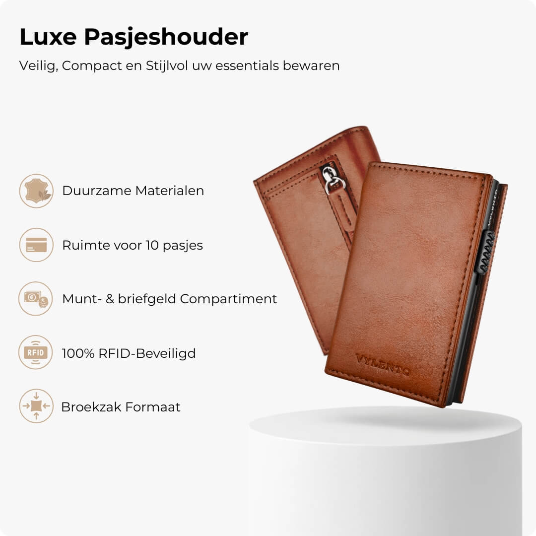 Discovery Pasjeshouder Cognac Bruin