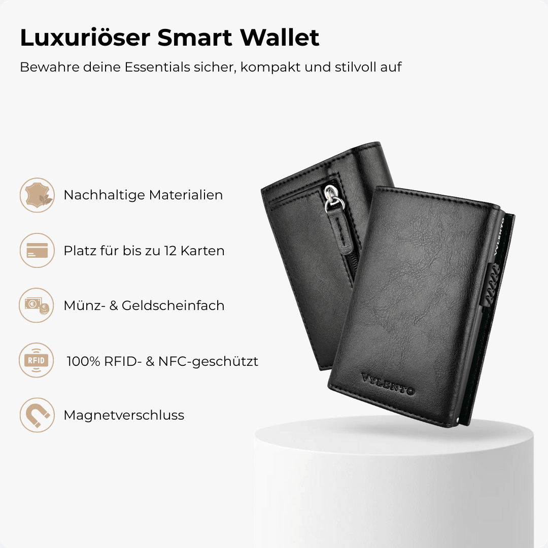Expedition Smart Wallet Mattschwarz