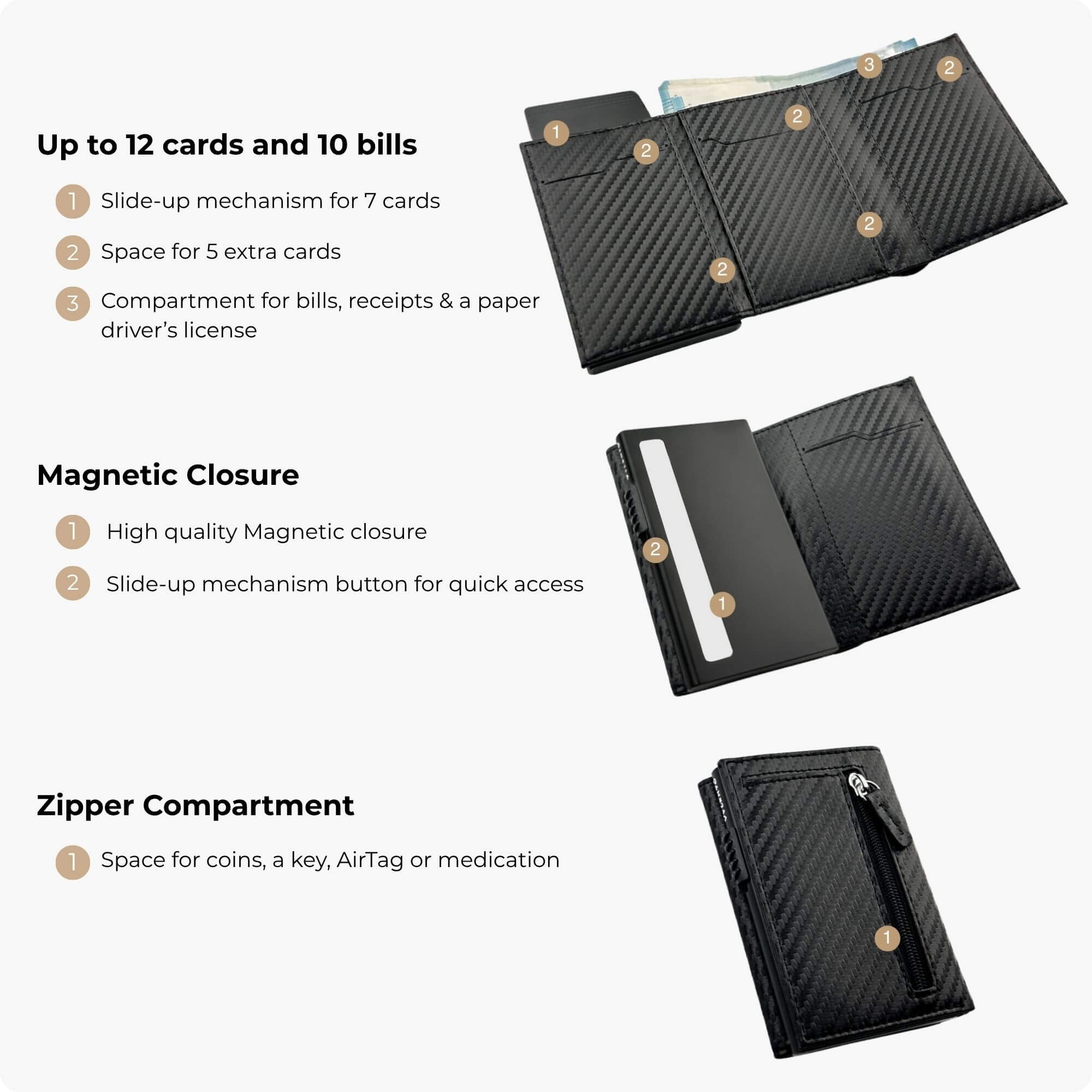 Expedition Card Holder Carbon Look