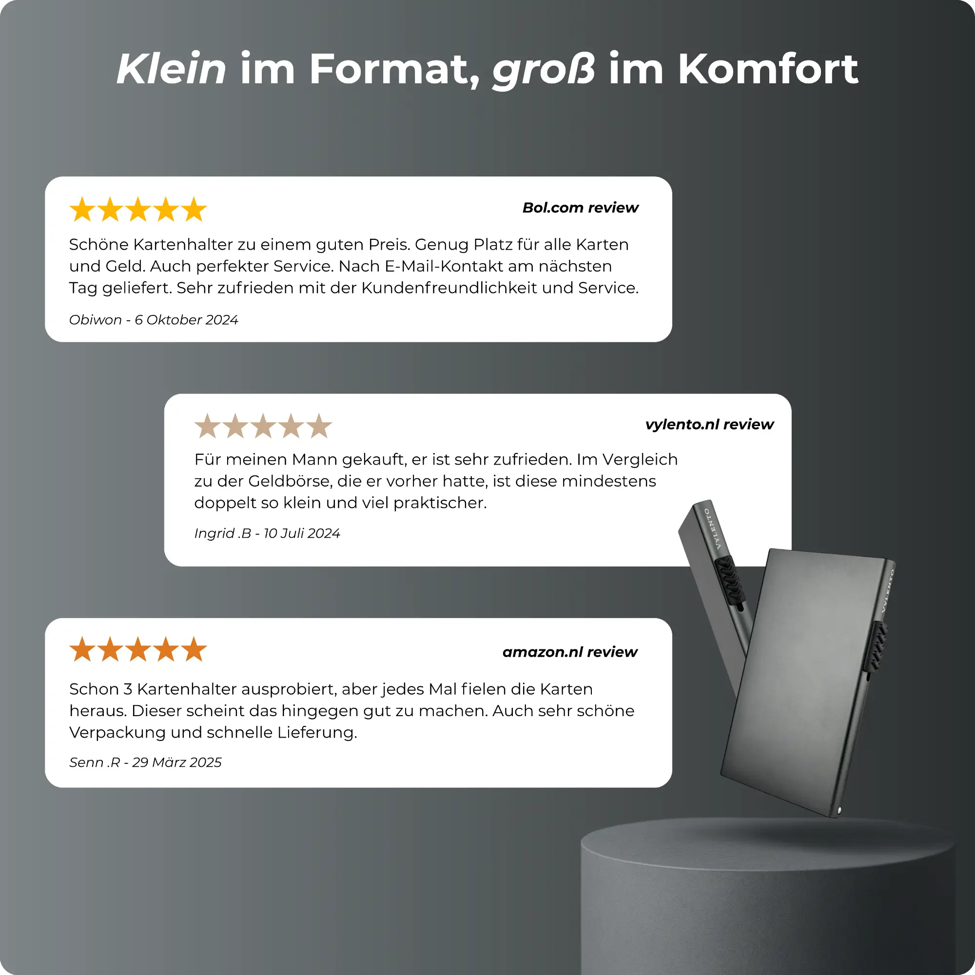 Explore Kartenhalter Titangrau