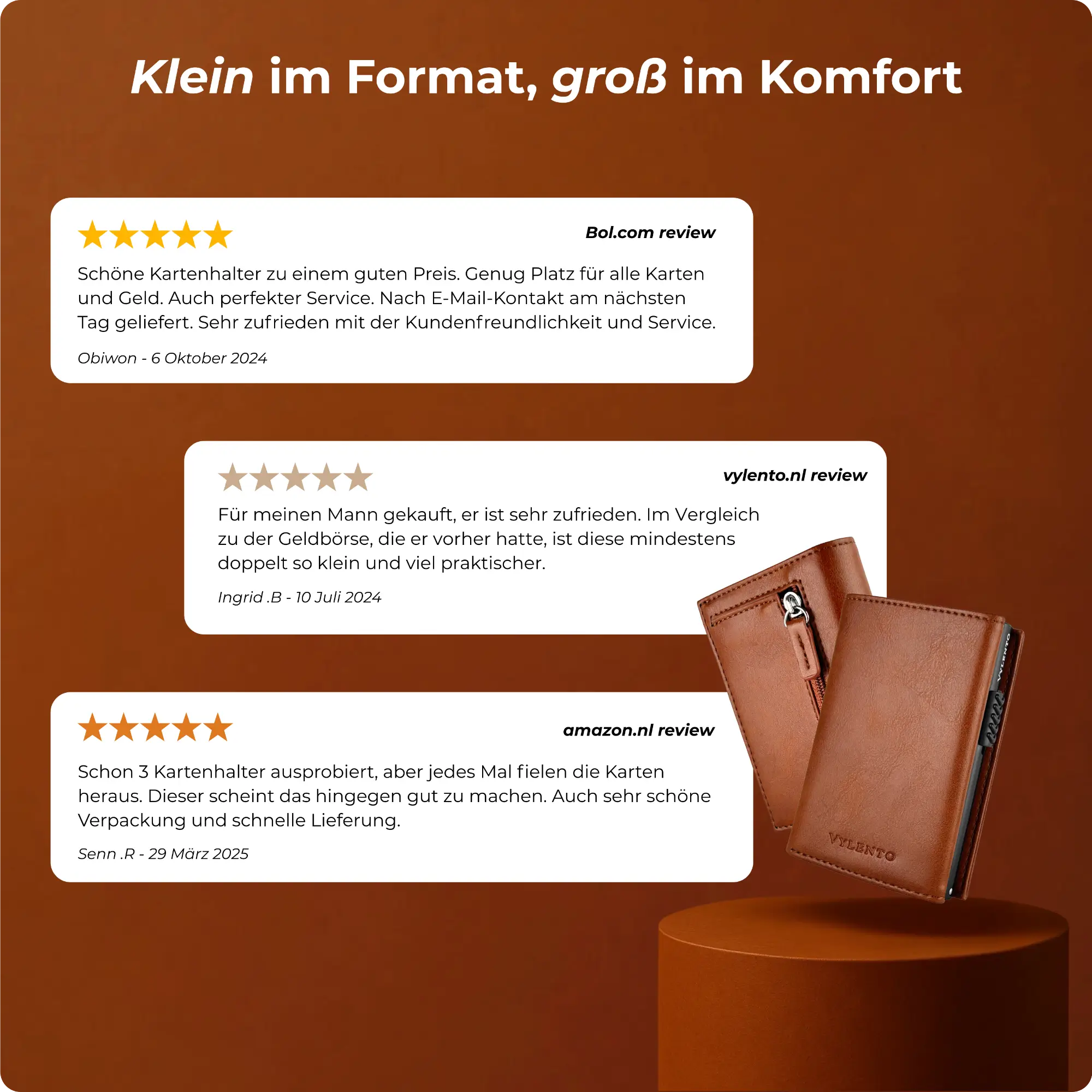 Expedition Smart Wallet Cognacbraun