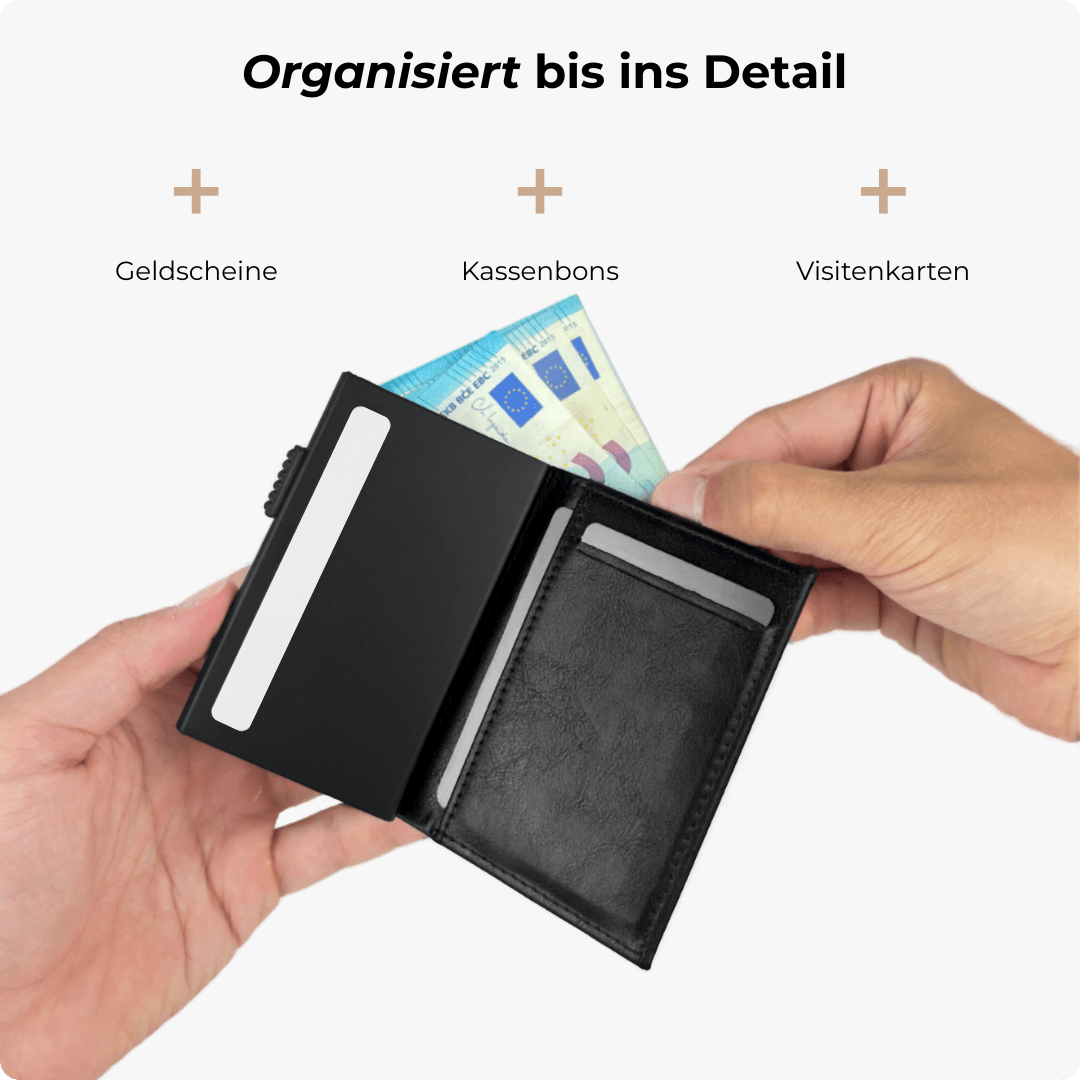 Discovery Smart Wallet Mattschwarz - Ohne Münzfach