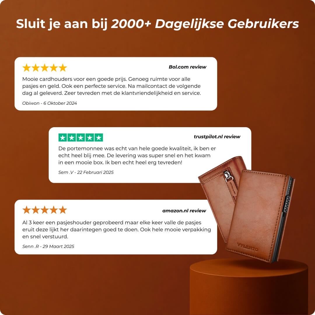 Discovery Pasjeshouder Cognac Bruin