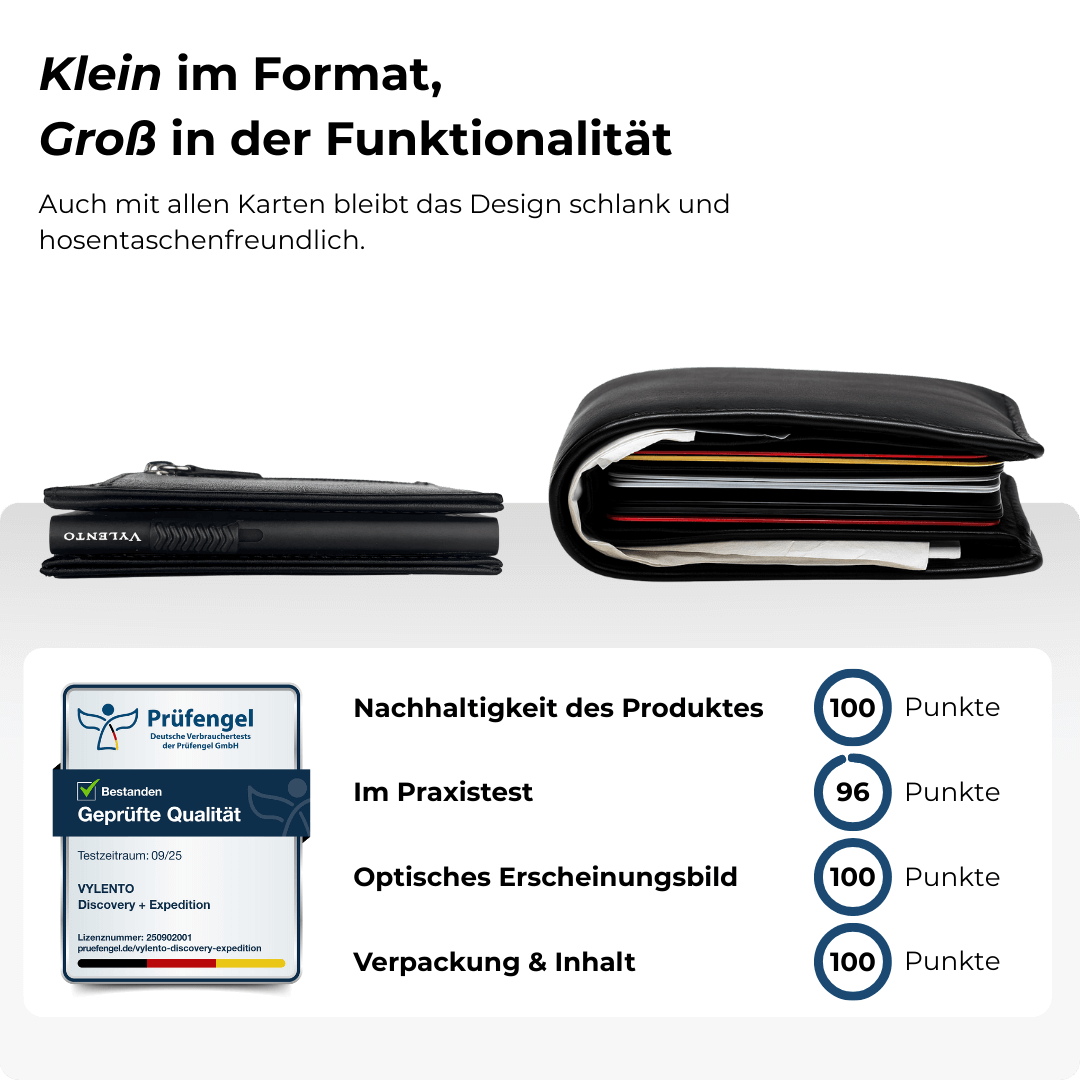 Discovery Smart Wallet Mattschwarz