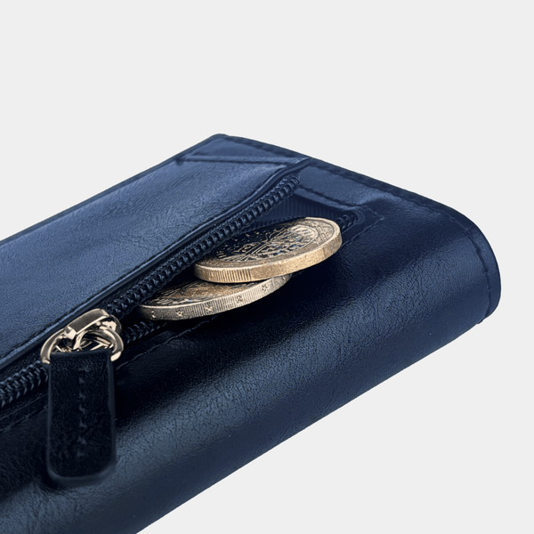 Reißverschlussfach für Münzen