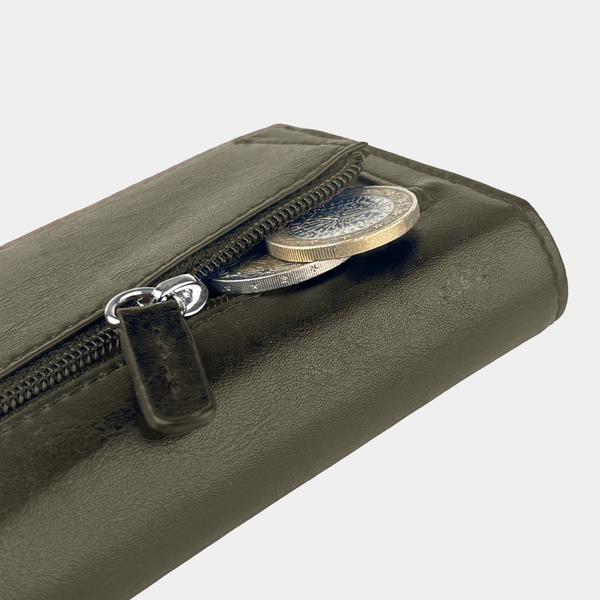 Reißverschlussfach für Münzen