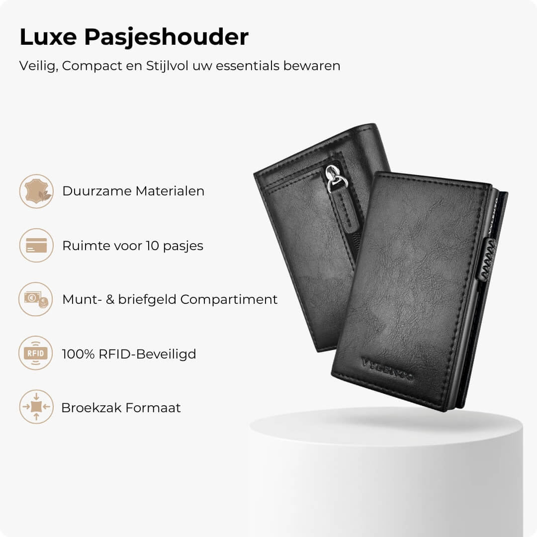 Discovery Pasjeshouder Mat Zwart