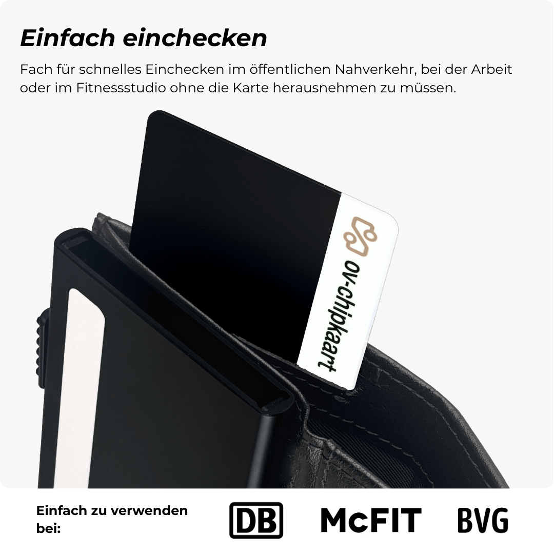 Discovery Smart Wallet Mattschwarz