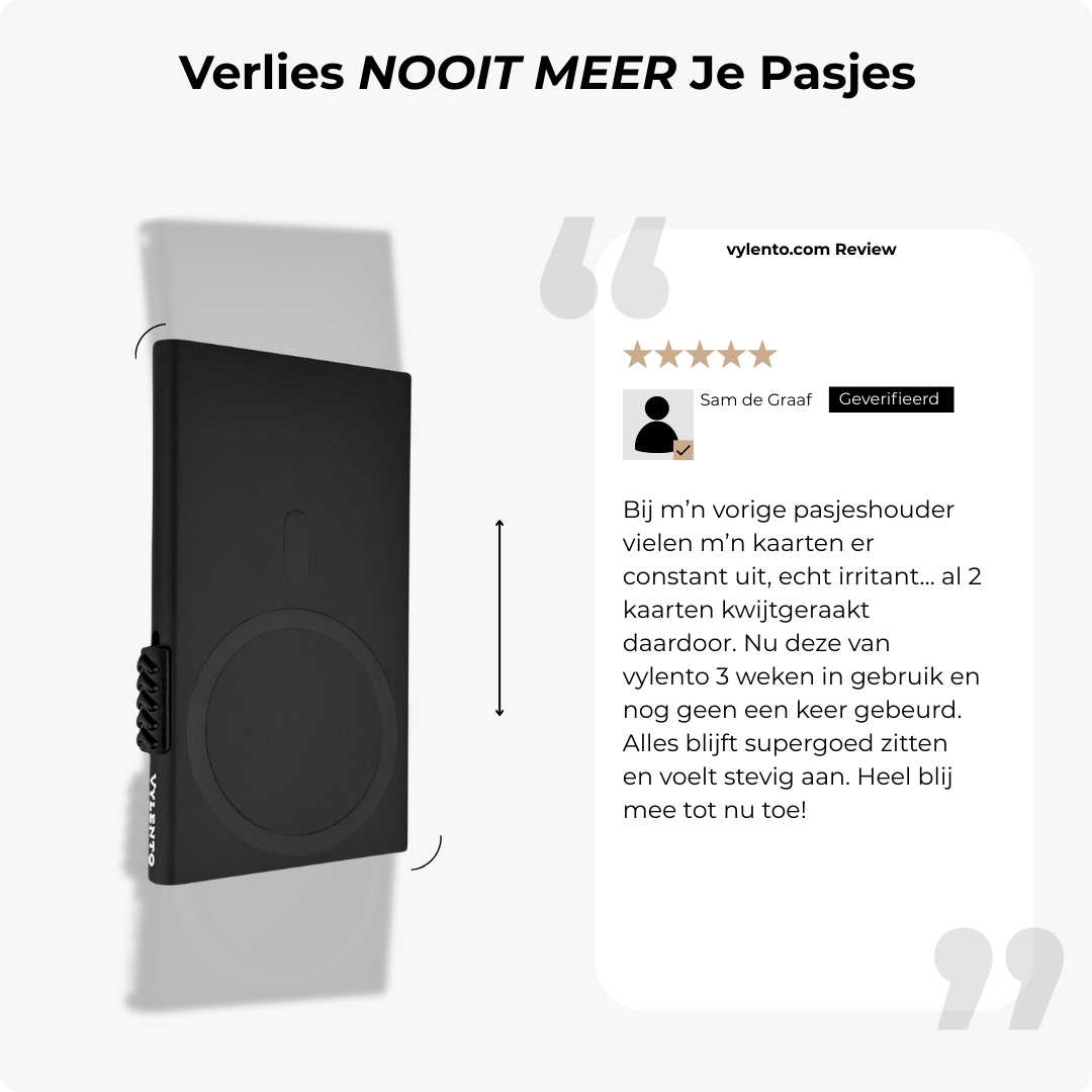 Explore Magsafe Pasjeshouder Metaal Zwart