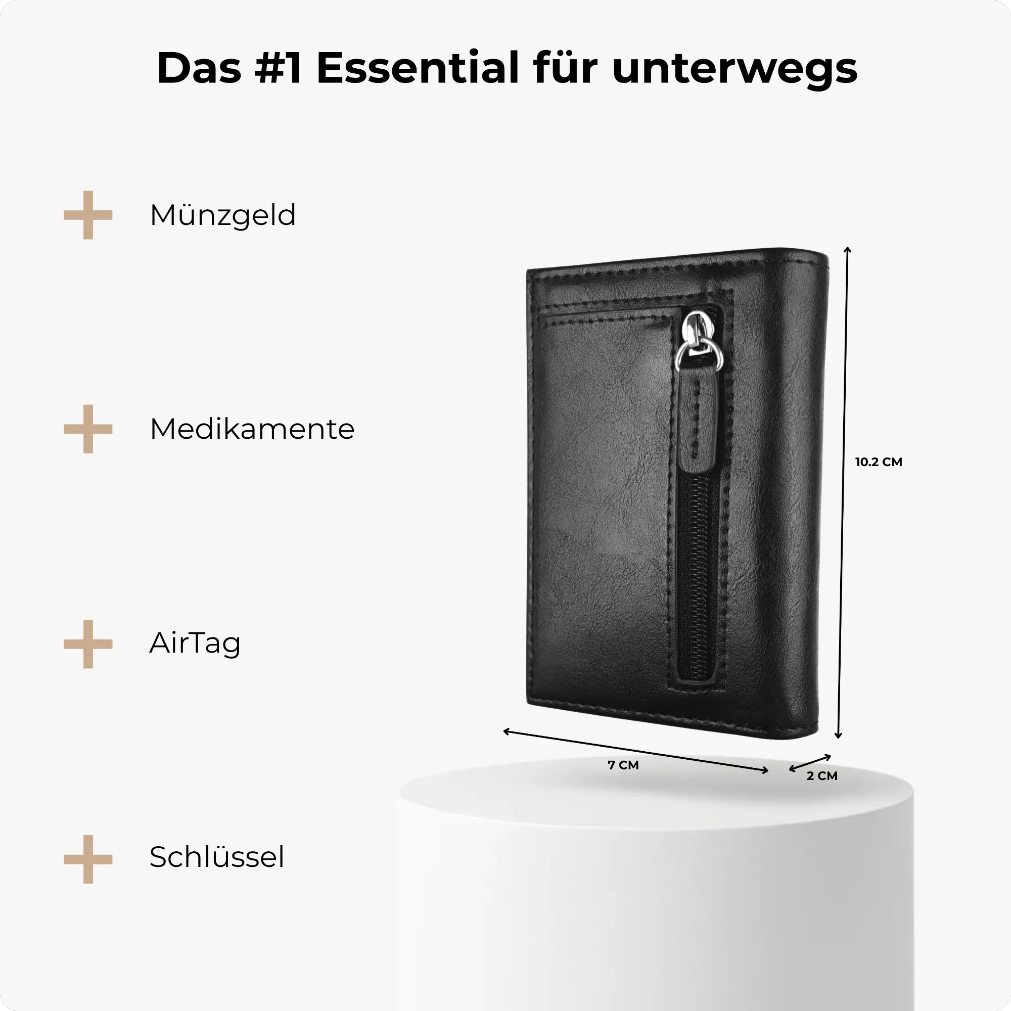 Discovery Smart Wallet Mattschwarz