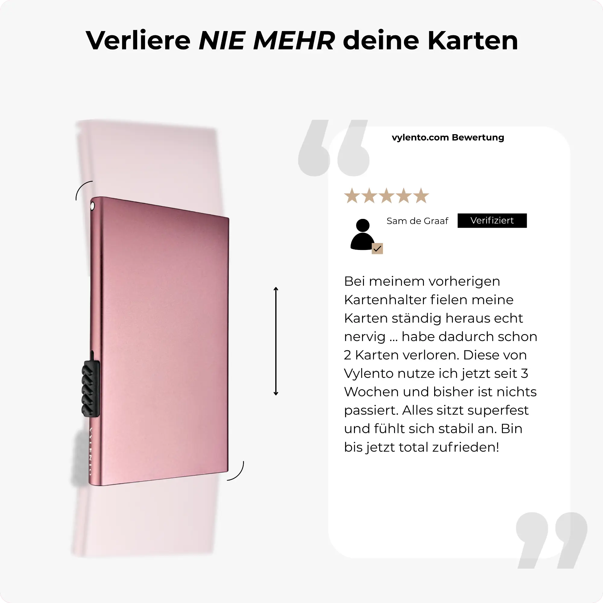 Explore Kartenhalter Rosérosa