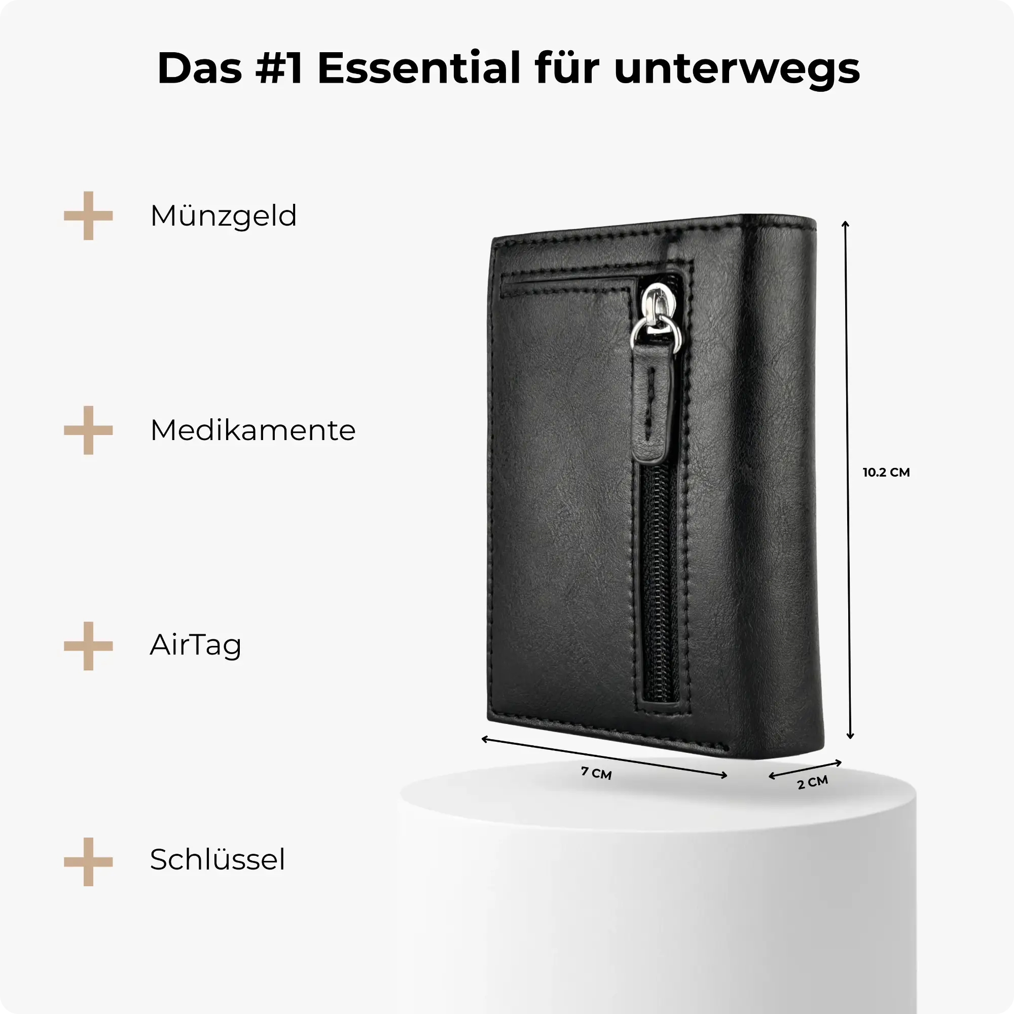 Expedition Smart Wallet Mattschwarz