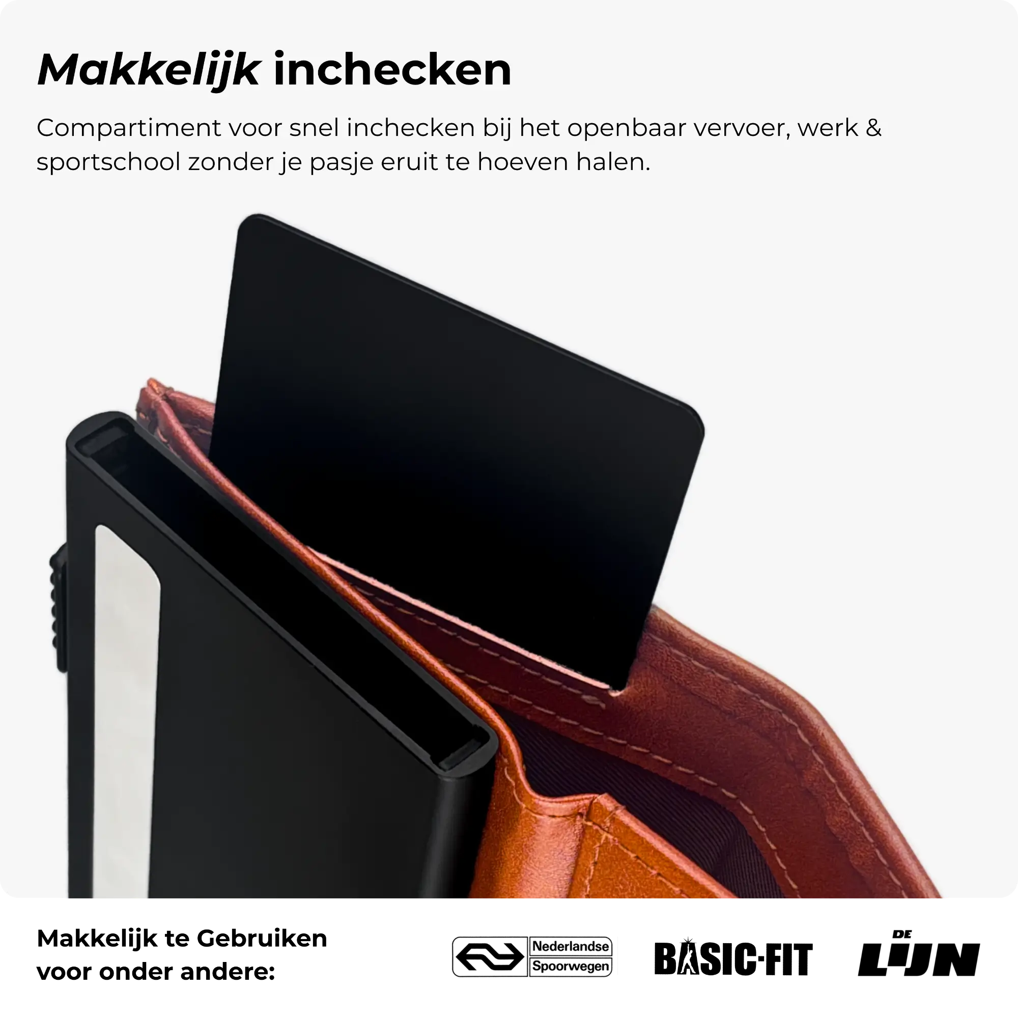 Discovery Pasjeshouder Cognac Bruin