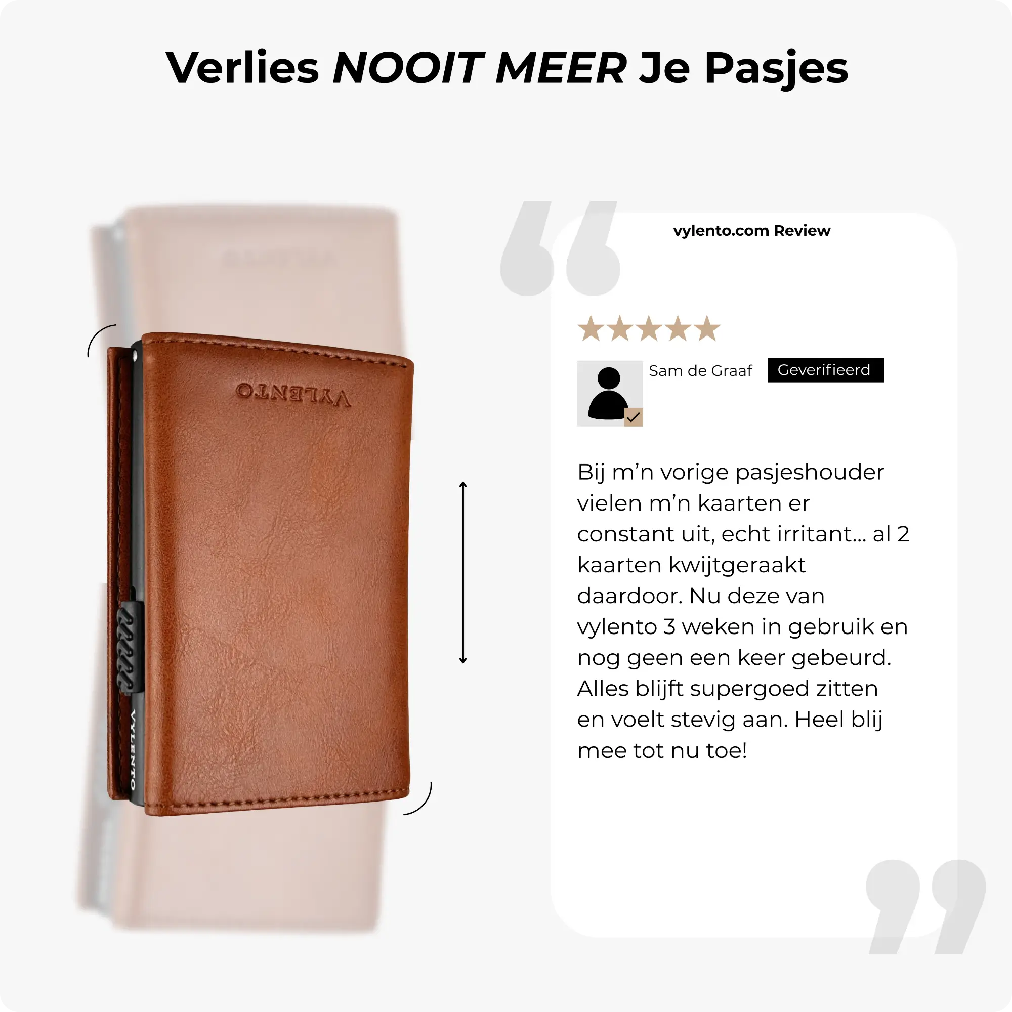 Expedition Pasjeshouder Cognac Bruin