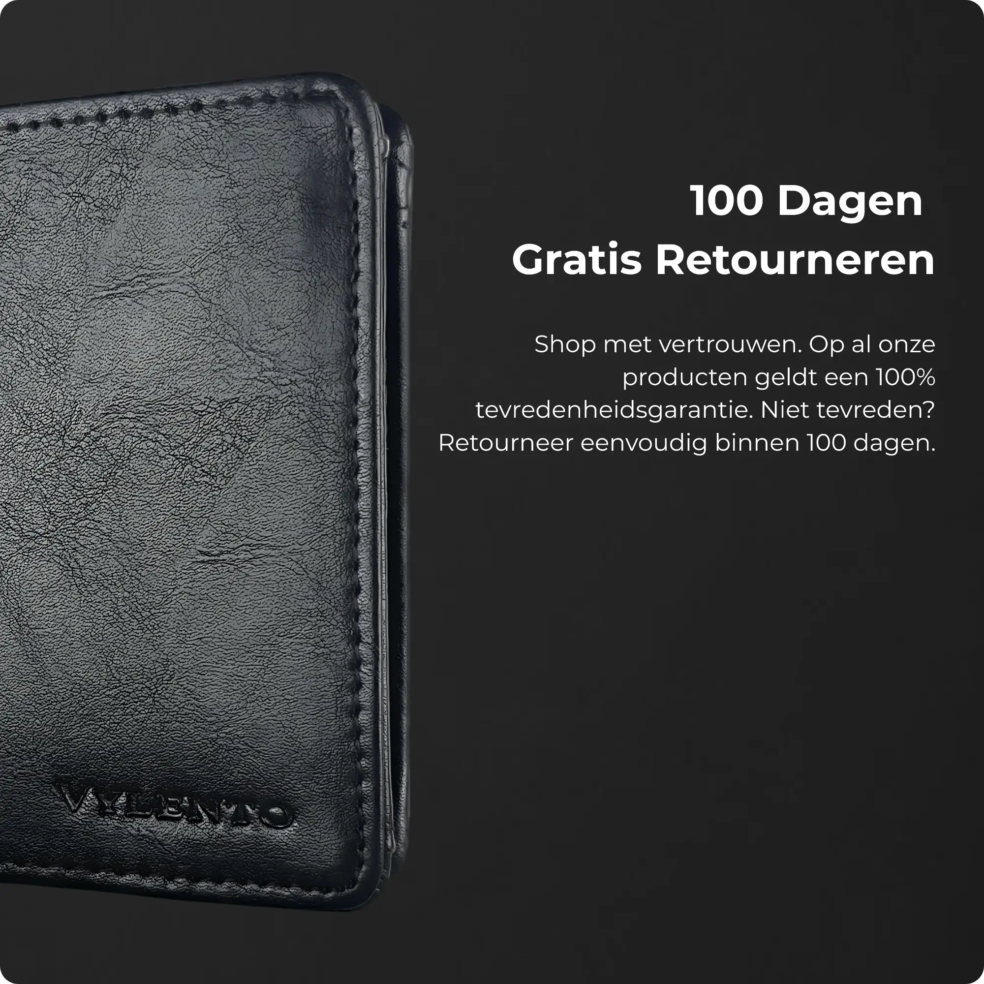 Venture Portemonnee Mat Zwart